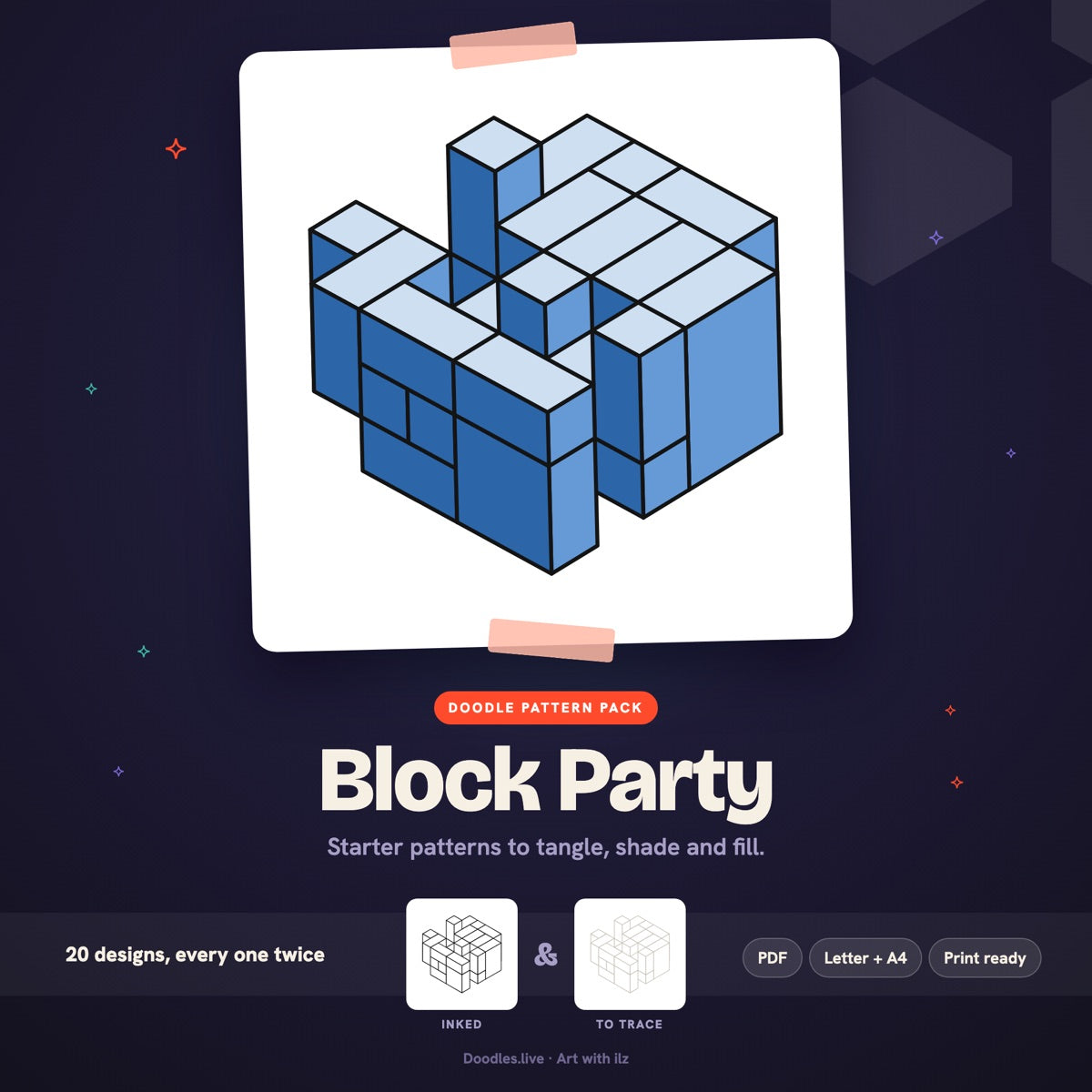Block Party: Stacked Block & Impossible Shape Patterns
