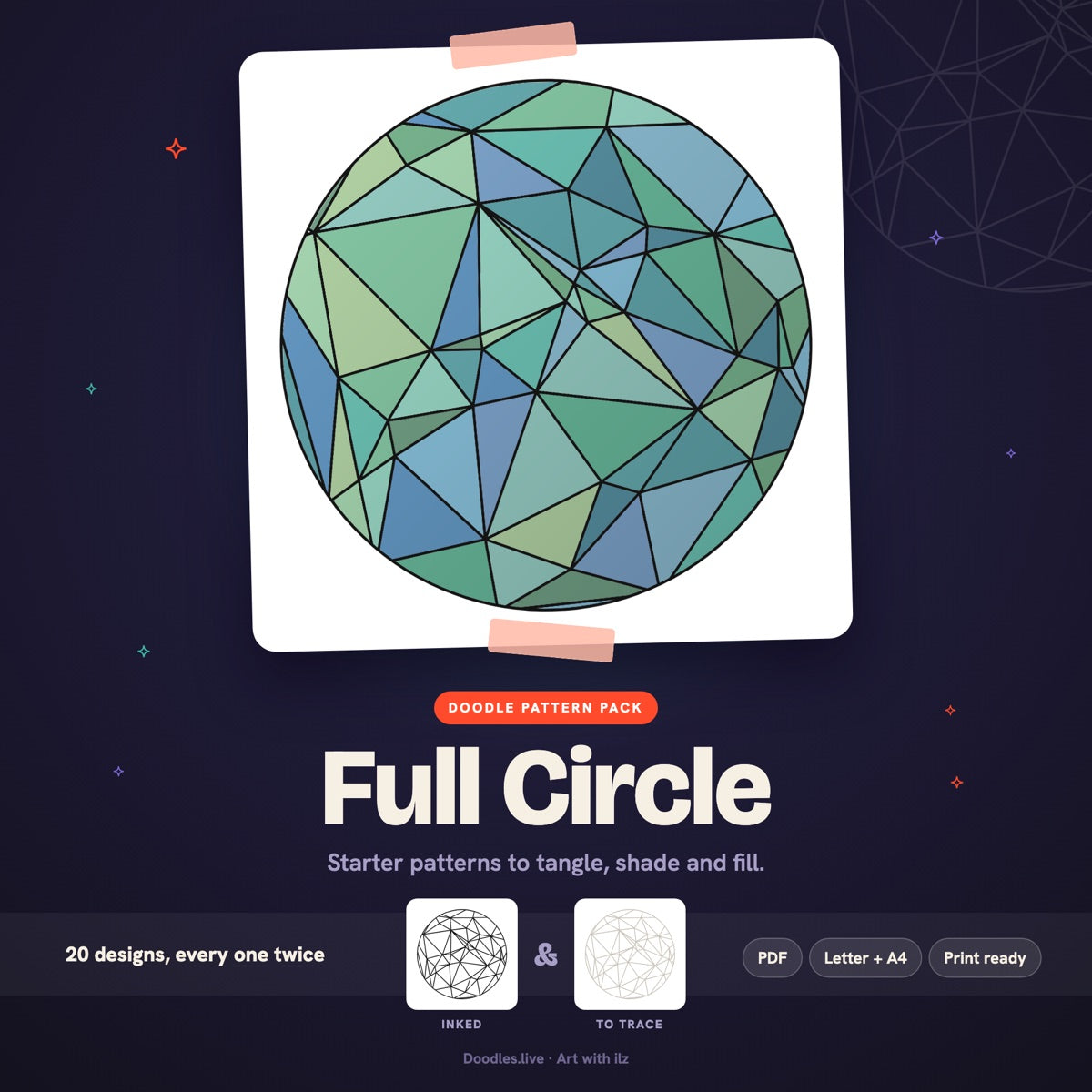 Full Circle: Round Doodle Patterns