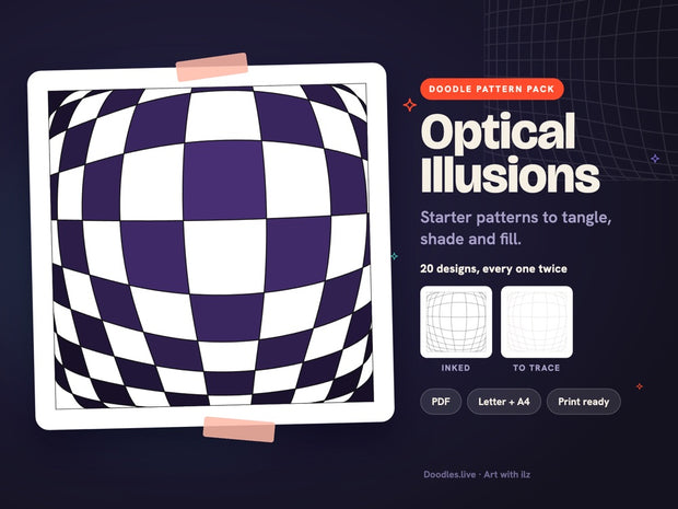 Optical Illusions: Illusion Doodle Patterns