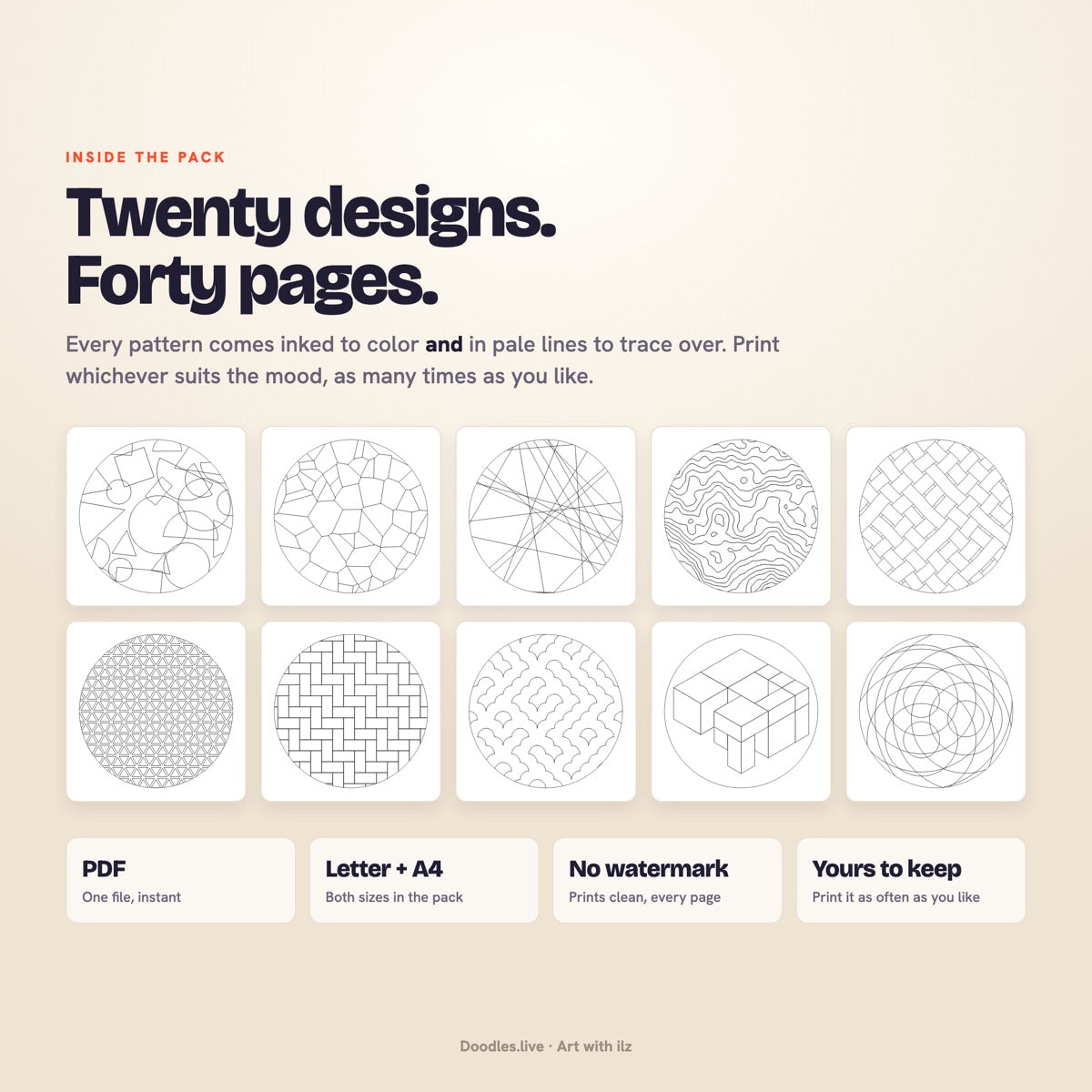 Full Circle: Round Doodle Patterns