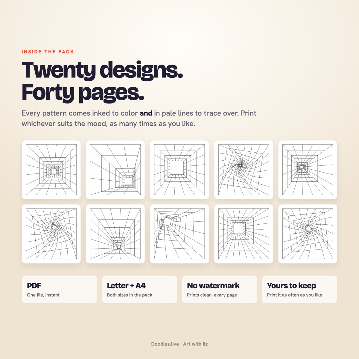 Tunnel Vision: One-Point Perspective Patterns