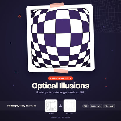Optical Illusions: Illusion Doodle Patterns