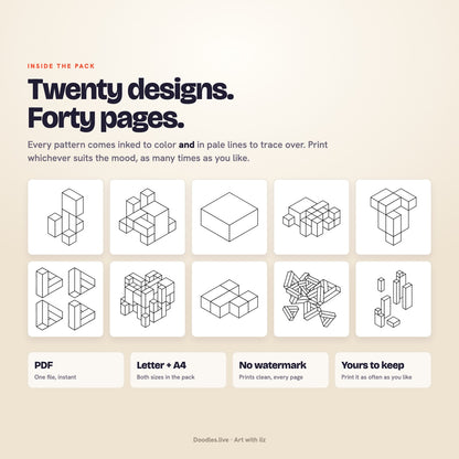 Block Party: Stacked Block & Impossible Shape Patterns