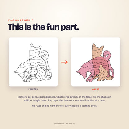 Cats & Dogs: Pet Doodle Patterns