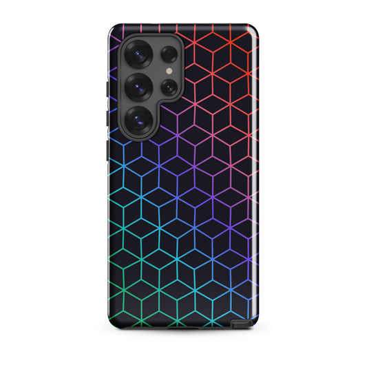 Tumbling Blocks | Night Tangles Samsung Galaxy Case, Glossy / Samsung Galaxy S25 Ultra