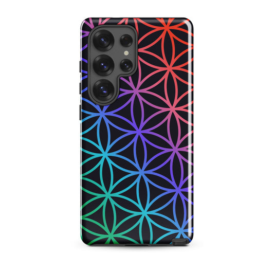 Flower of Life | Night Tangles Samsung Galaxy Case, Glossy / Samsung Galaxy S25 Ultra