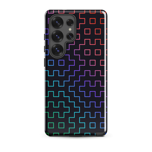 Sashiko | Night Tangles Samsung Galaxy Case, Glossy / Samsung Galaxy S25 Ultra