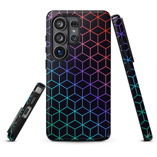 Tumbling Blocks | Night Tangles Samsung Galaxy Case, Glossy / Samsung Galaxy S26 Ultra