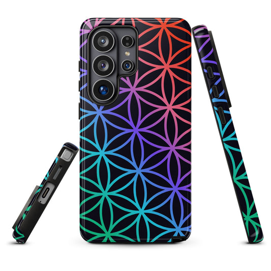 Flower of Life | Night Tangles Samsung Galaxy Case, Glossy / Samsung Galaxy S26 Ultra
